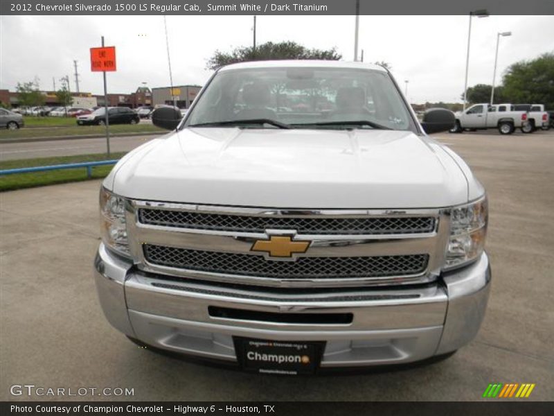 Summit White / Dark Titanium 2012 Chevrolet Silverado 1500 LS Regular Cab