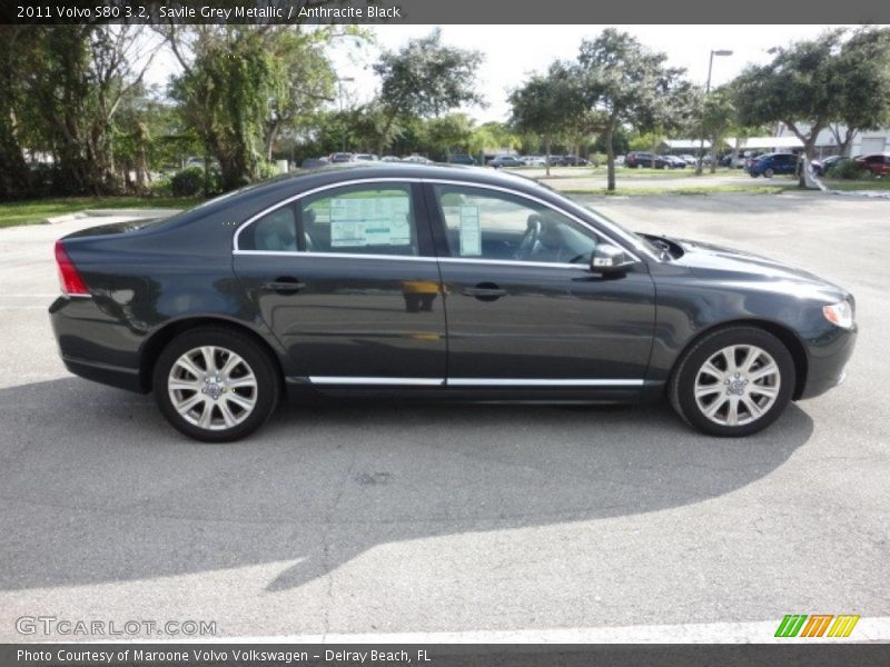 Savile Grey Metallic / Anthracite Black 2011 Volvo S80 3.2