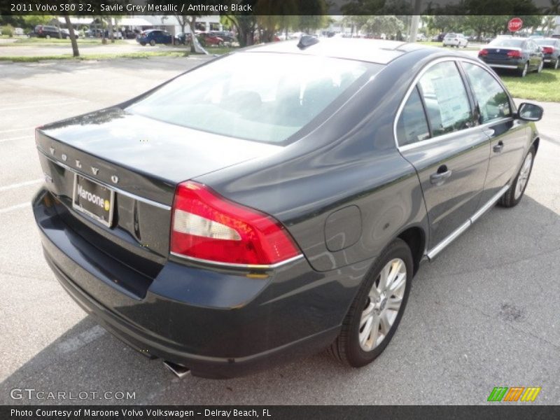 Savile Grey Metallic / Anthracite Black 2011 Volvo S80 3.2