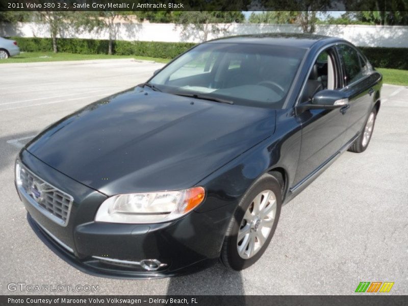 Savile Grey Metallic / Anthracite Black 2011 Volvo S80 3.2