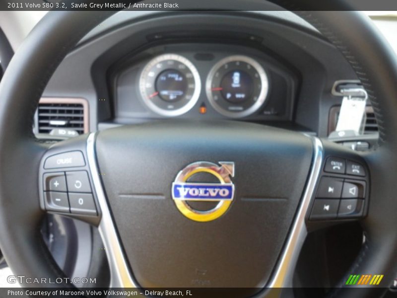 Savile Grey Metallic / Anthracite Black 2011 Volvo S80 3.2