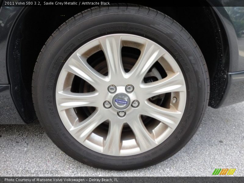 Savile Grey Metallic / Anthracite Black 2011 Volvo S80 3.2