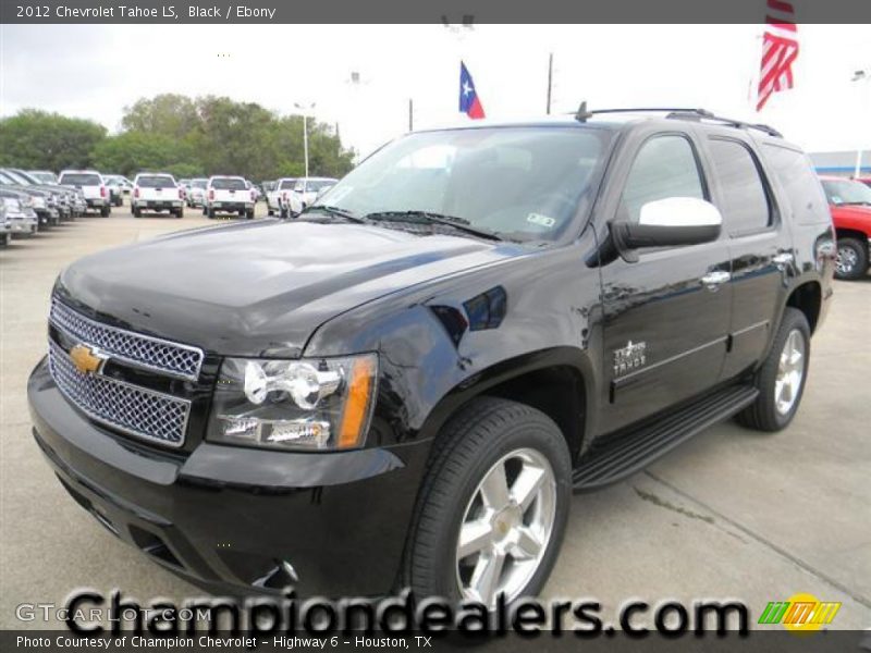Black / Ebony 2012 Chevrolet Tahoe LS