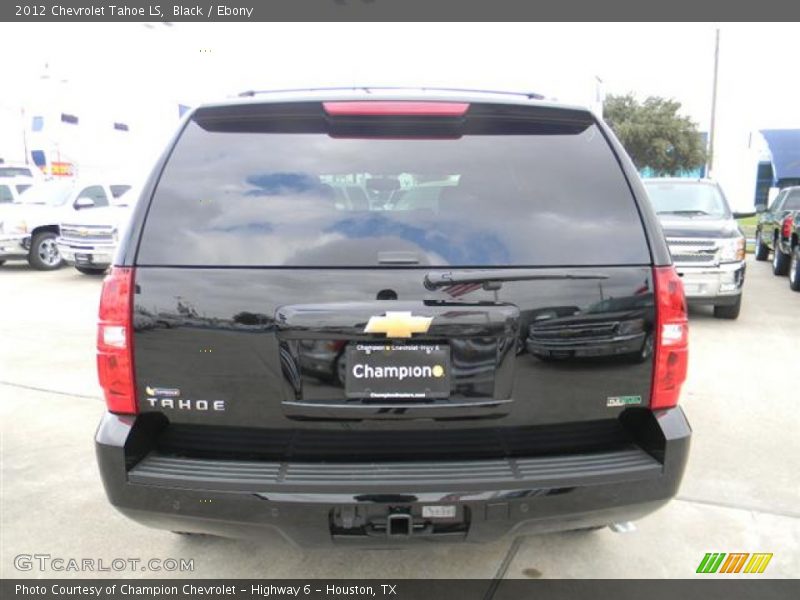 Black / Ebony 2012 Chevrolet Tahoe LS