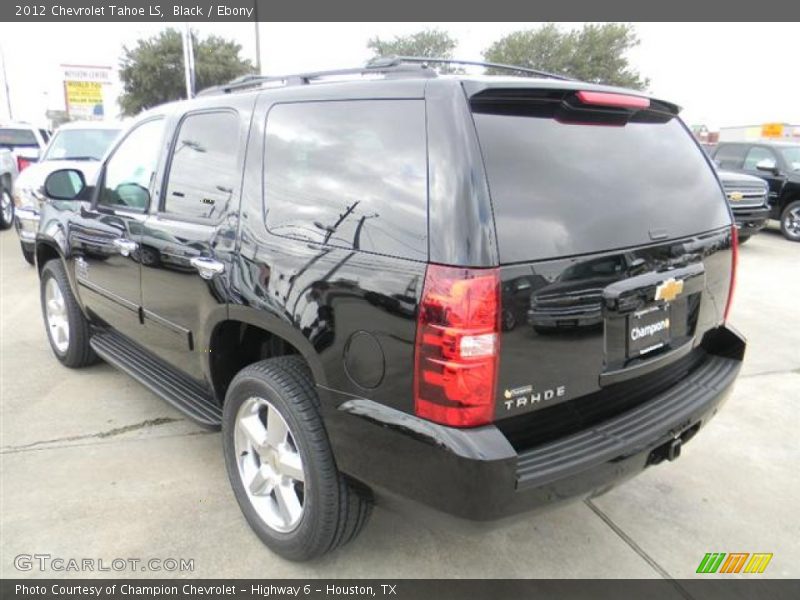 Black / Ebony 2012 Chevrolet Tahoe LS
