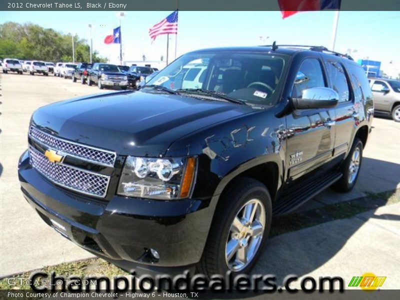 Black / Ebony 2012 Chevrolet Tahoe LS