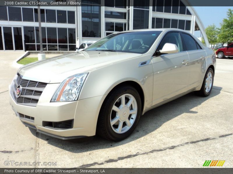 Gold Mist / Ebony 2008 Cadillac CTS Sedan