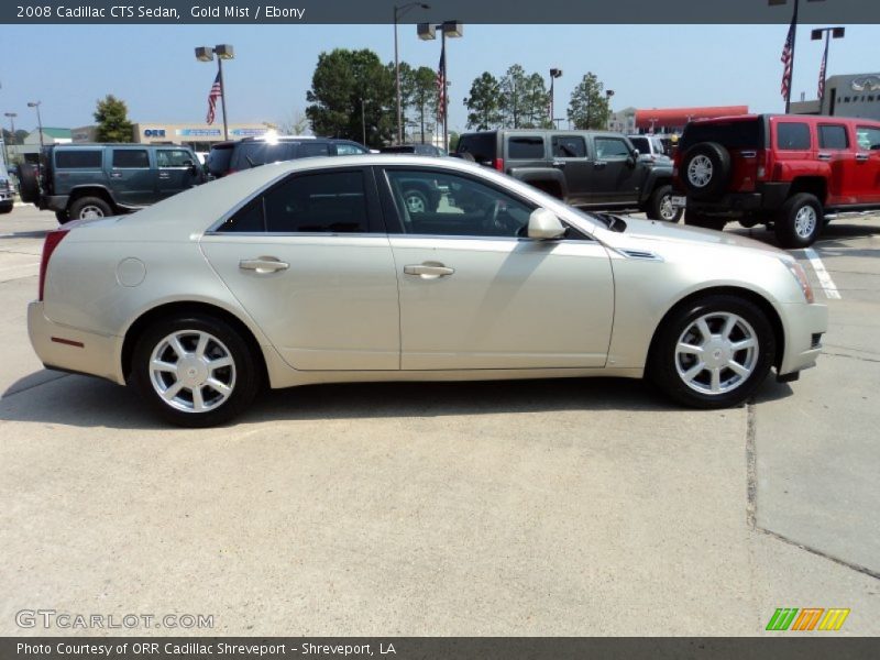 Gold Mist / Ebony 2008 Cadillac CTS Sedan