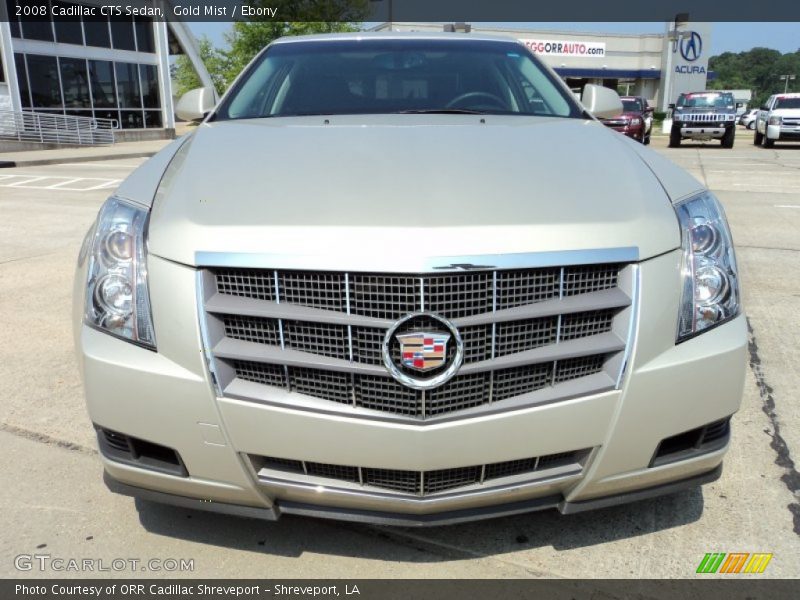 Gold Mist / Ebony 2008 Cadillac CTS Sedan