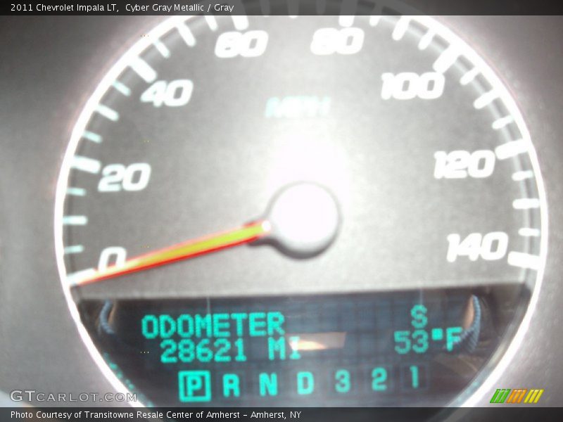 Cyber Gray Metallic / Gray 2011 Chevrolet Impala LT
