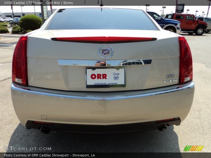 Gold Mist / Ebony 2008 Cadillac CTS Sedan