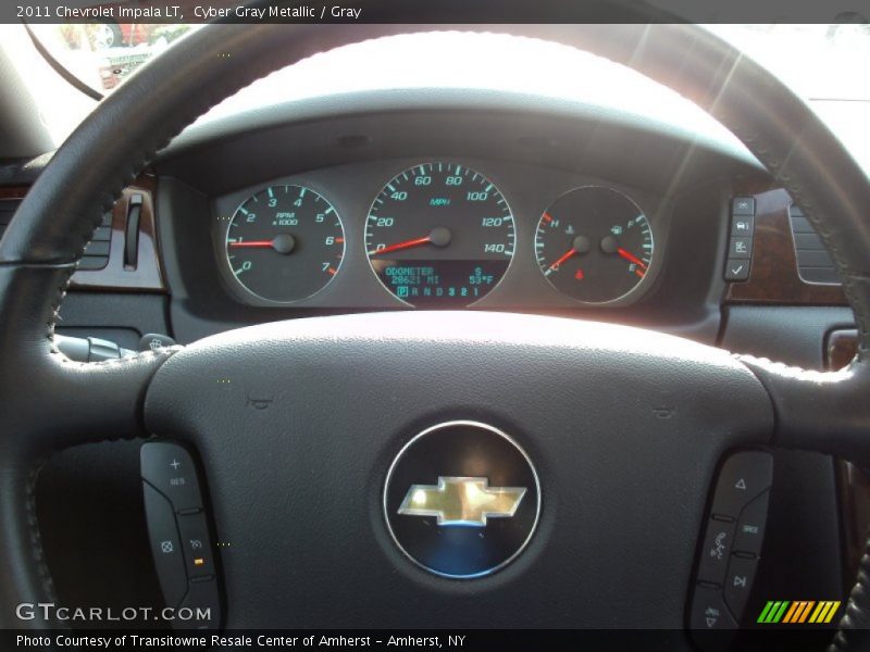 Cyber Gray Metallic / Gray 2011 Chevrolet Impala LT