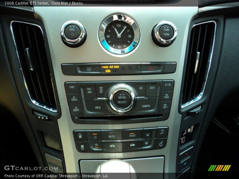 Gold Mist / Ebony 2008 Cadillac CTS Sedan