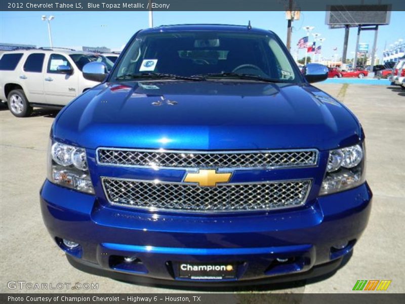 Blue Topaz Metallic / Ebony 2012 Chevrolet Tahoe LS
