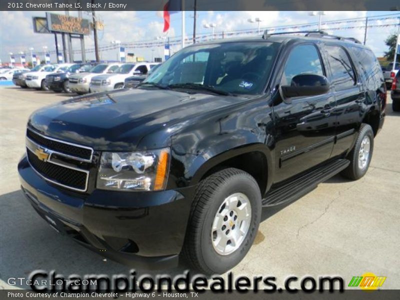 Black / Ebony 2012 Chevrolet Tahoe LS