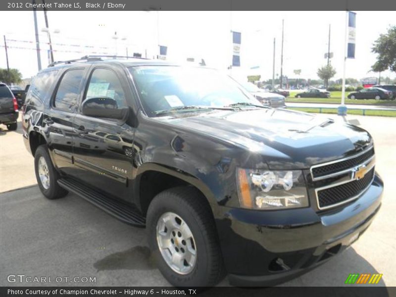 Black / Ebony 2012 Chevrolet Tahoe LS