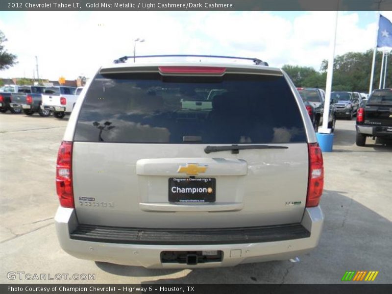 Gold Mist Metallic / Light Cashmere/Dark Cashmere 2012 Chevrolet Tahoe LT