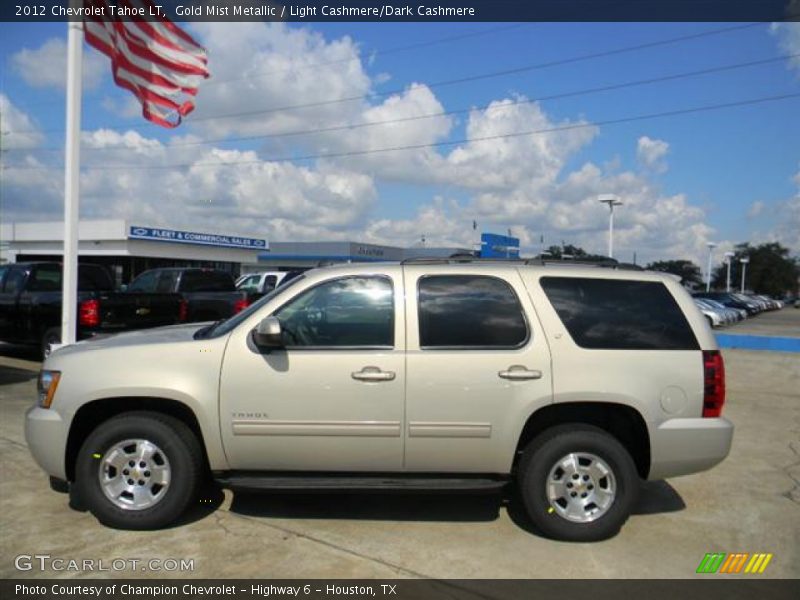 Gold Mist Metallic / Light Cashmere/Dark Cashmere 2012 Chevrolet Tahoe LT
