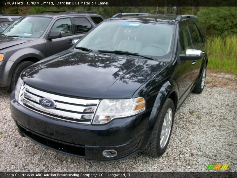 Dark Ink Blue Metallic / Camel 2009 Ford Taurus X Limited