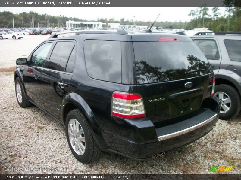 Dark Ink Blue Metallic / Camel 2009 Ford Taurus X Limited