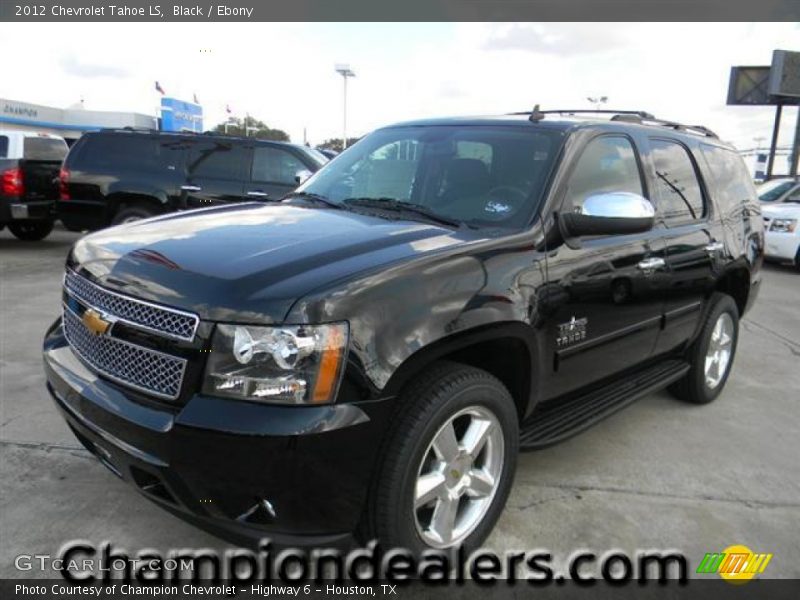 Black / Ebony 2012 Chevrolet Tahoe LS