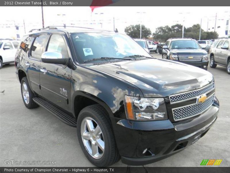 Black / Ebony 2012 Chevrolet Tahoe LS