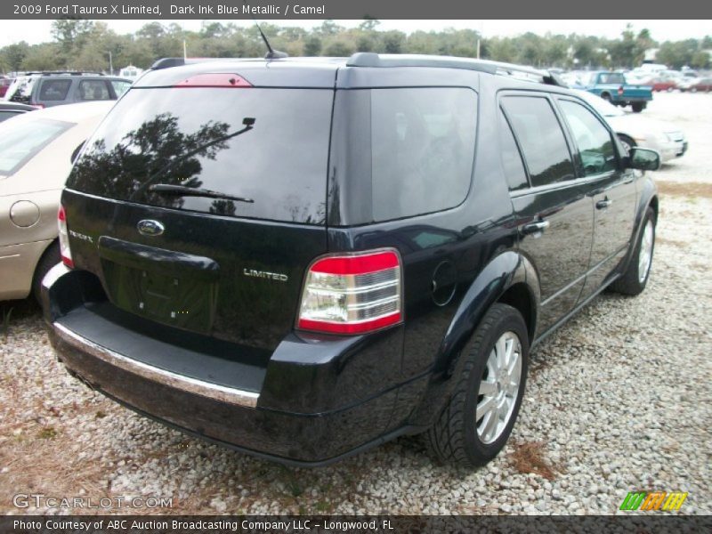 Dark Ink Blue Metallic / Camel 2009 Ford Taurus X Limited