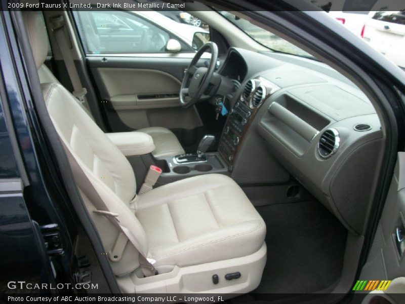 Dark Ink Blue Metallic / Camel 2009 Ford Taurus X Limited