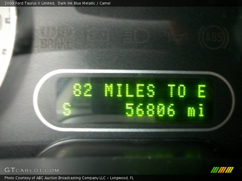 Dark Ink Blue Metallic / Camel 2009 Ford Taurus X Limited