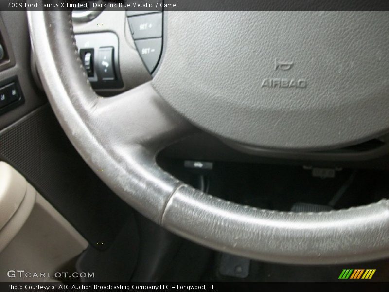 Dark Ink Blue Metallic / Camel 2009 Ford Taurus X Limited