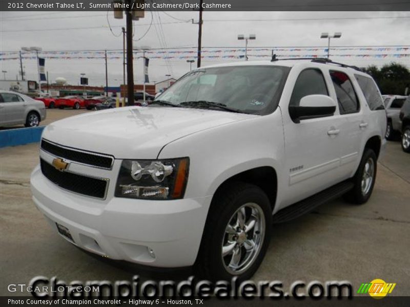 Summit White / Light Cashmere/Dark Cashmere 2012 Chevrolet Tahoe LT