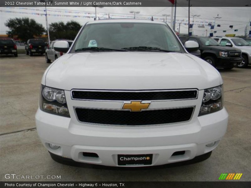 Summit White / Light Cashmere/Dark Cashmere 2012 Chevrolet Tahoe LT
