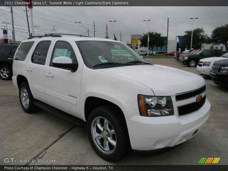 Summit White / Light Cashmere/Dark Cashmere 2012 Chevrolet Tahoe LT