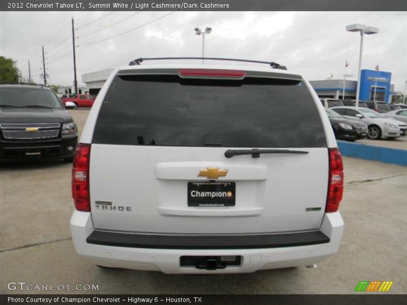 Summit White / Light Cashmere/Dark Cashmere 2012 Chevrolet Tahoe LT