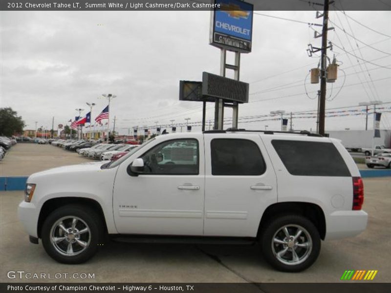 Summit White / Light Cashmere/Dark Cashmere 2012 Chevrolet Tahoe LT