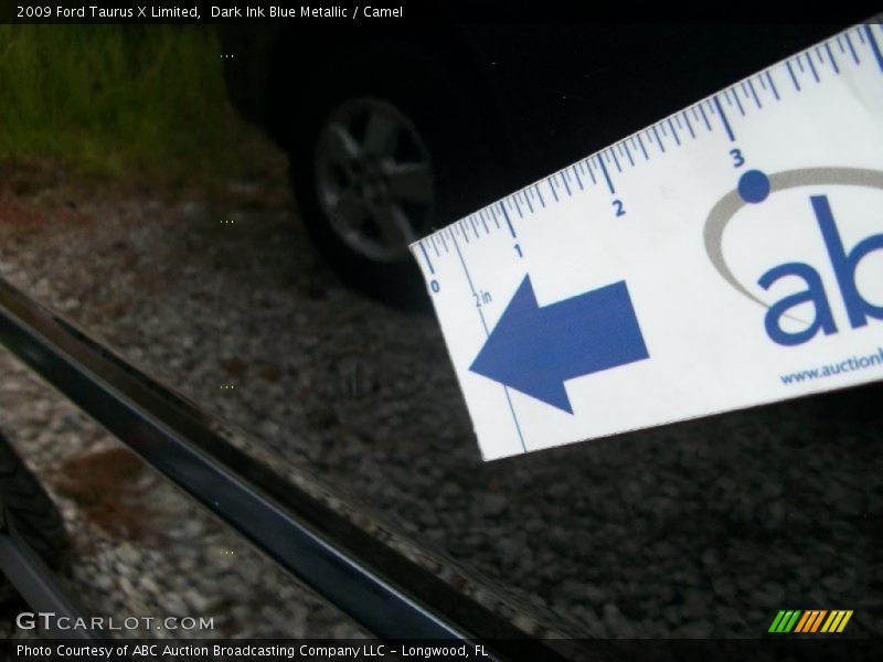 Dark Ink Blue Metallic / Camel 2009 Ford Taurus X Limited