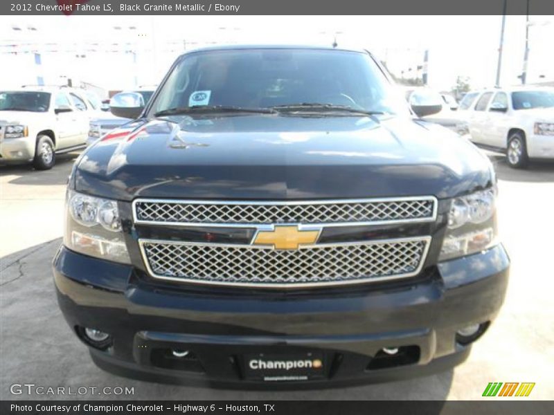 Black Granite Metallic / Ebony 2012 Chevrolet Tahoe LS