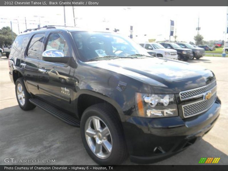 Black Granite Metallic / Ebony 2012 Chevrolet Tahoe LS