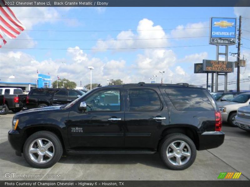 Black Granite Metallic / Ebony 2012 Chevrolet Tahoe LS