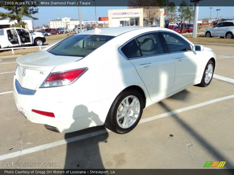 White Diamond Pearl / Taupe 2009 Acura TL 3.5
