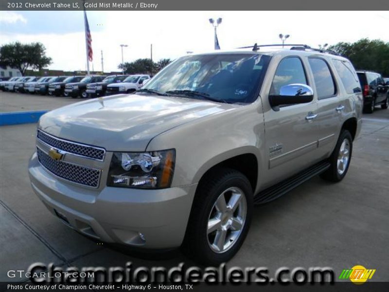 Gold Mist Metallic / Ebony 2012 Chevrolet Tahoe LS