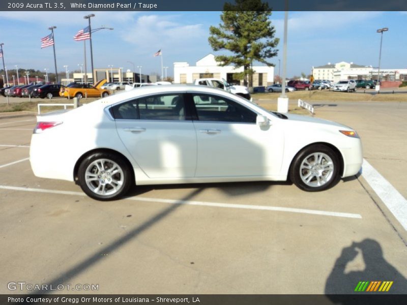 White Diamond Pearl / Taupe 2009 Acura TL 3.5