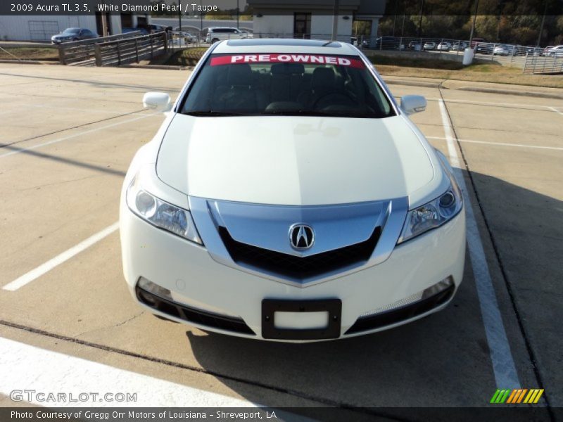 White Diamond Pearl / Taupe 2009 Acura TL 3.5