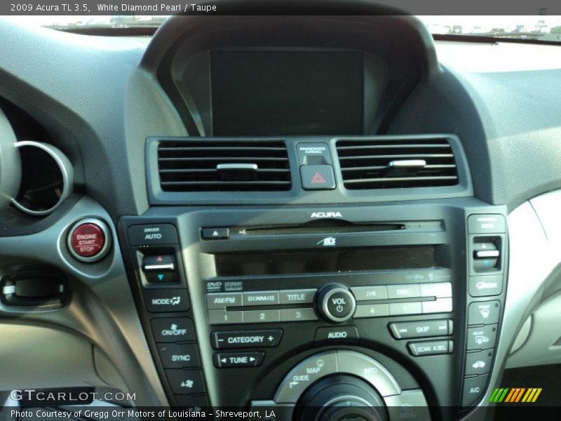 White Diamond Pearl / Taupe 2009 Acura TL 3.5