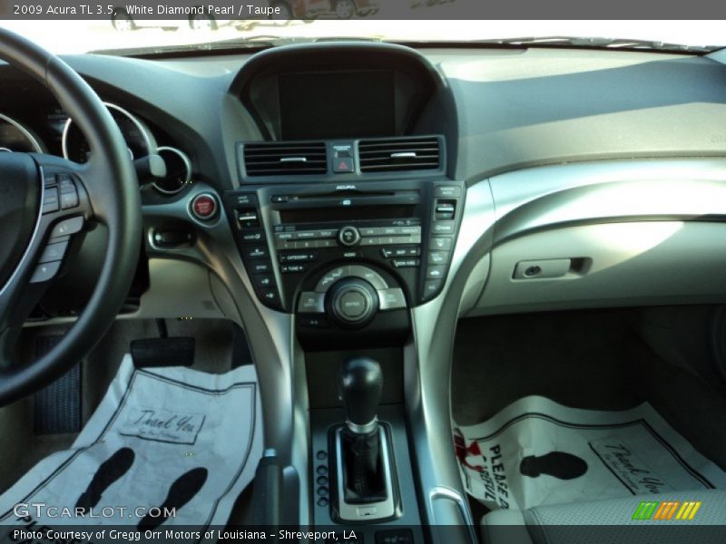 White Diamond Pearl / Taupe 2009 Acura TL 3.5