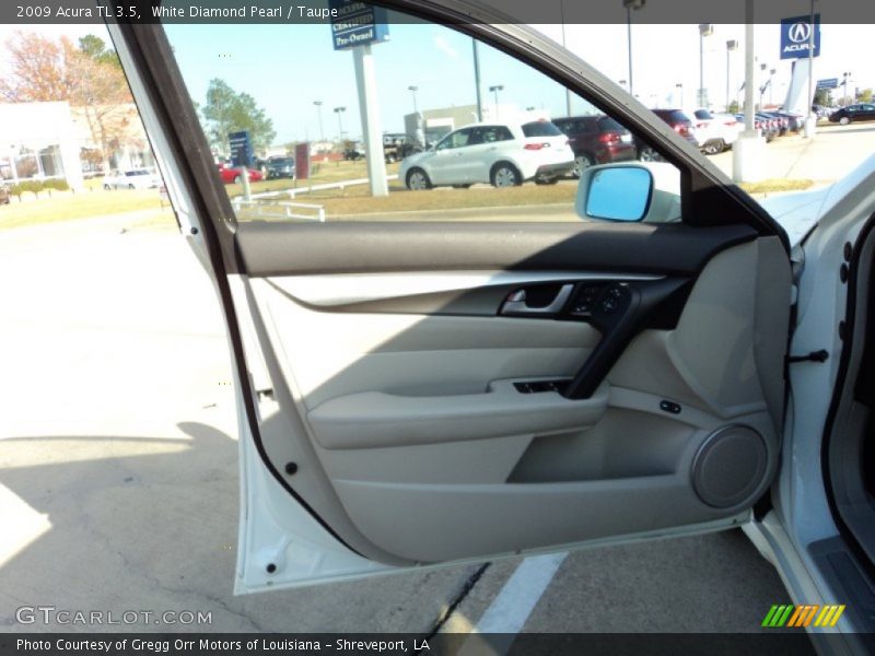 White Diamond Pearl / Taupe 2009 Acura TL 3.5