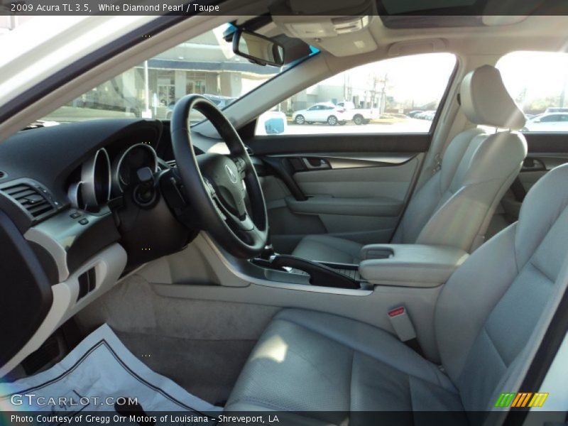 White Diamond Pearl / Taupe 2009 Acura TL 3.5