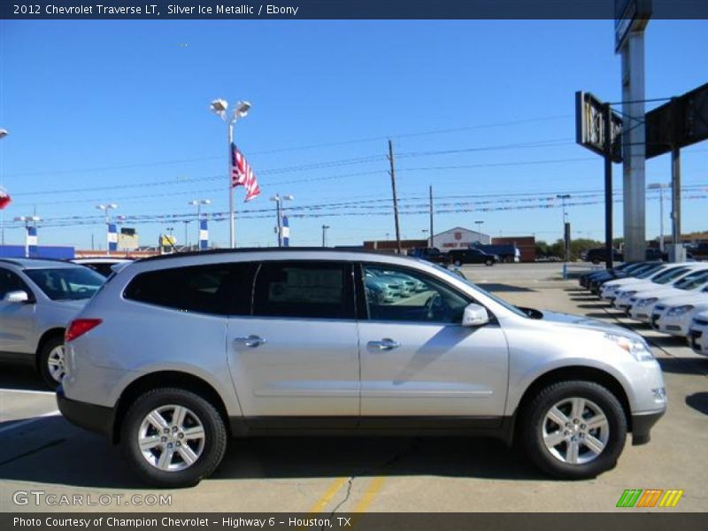 Silver Ice Metallic / Ebony 2012 Chevrolet Traverse LT