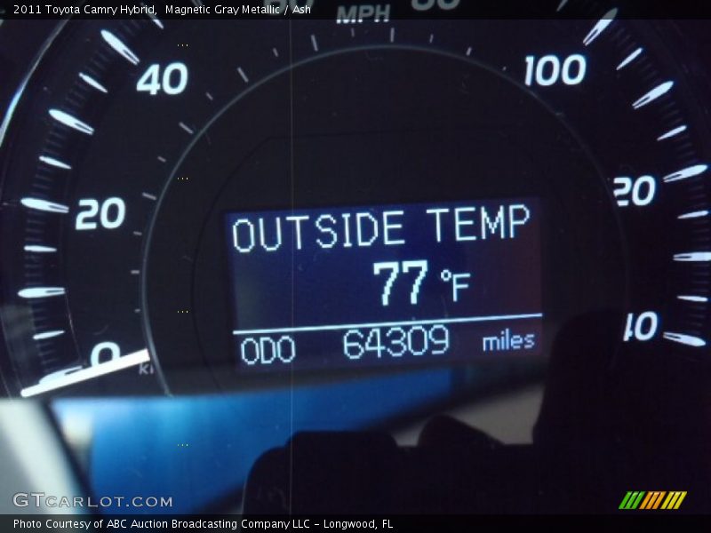 Magnetic Gray Metallic / Ash 2011 Toyota Camry Hybrid