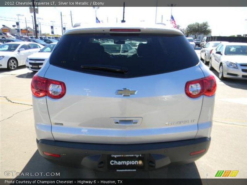 Silver Ice Metallic / Ebony 2012 Chevrolet Traverse LT